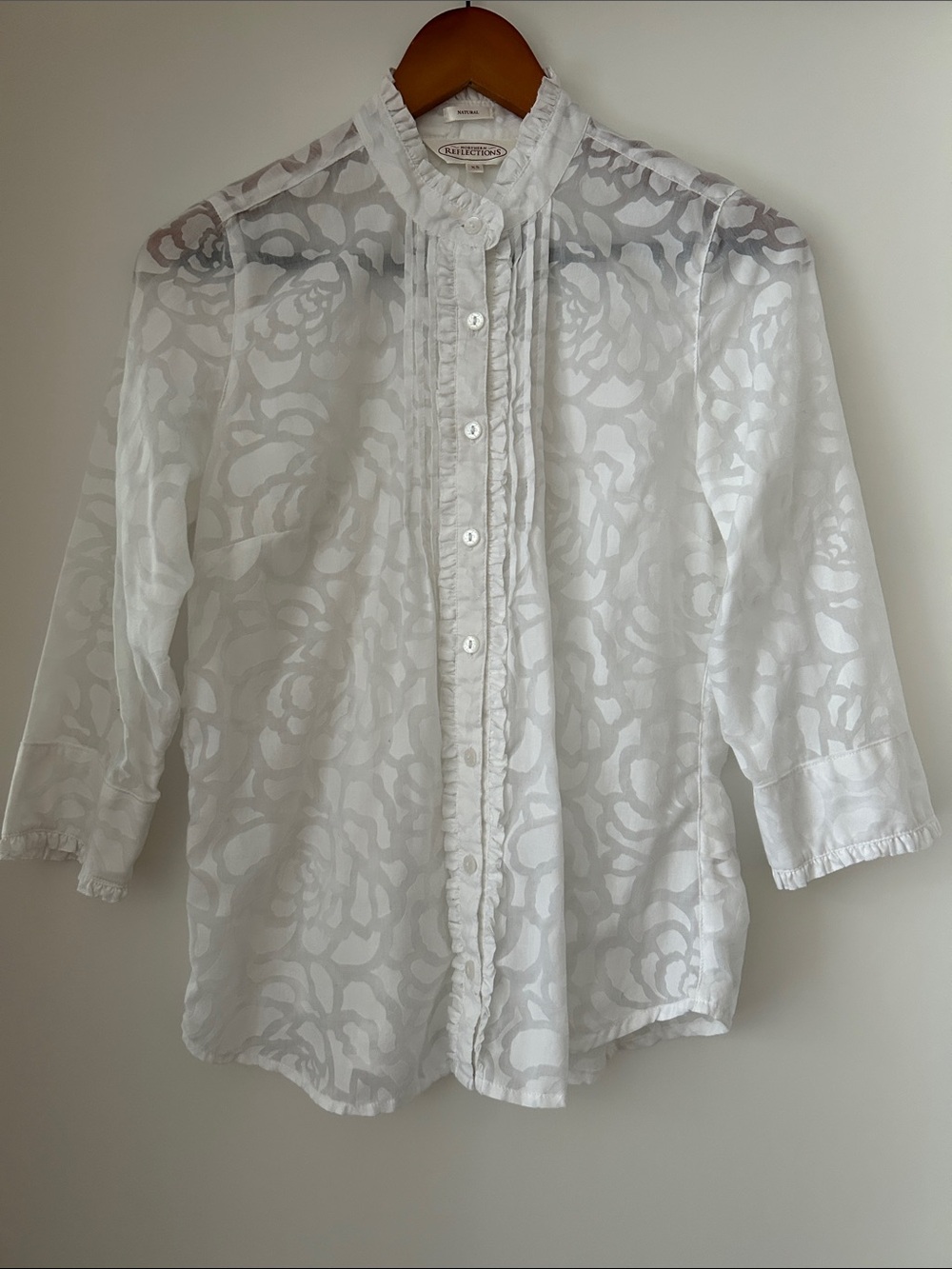 Northern Reflections Sheer Floral Blouse
